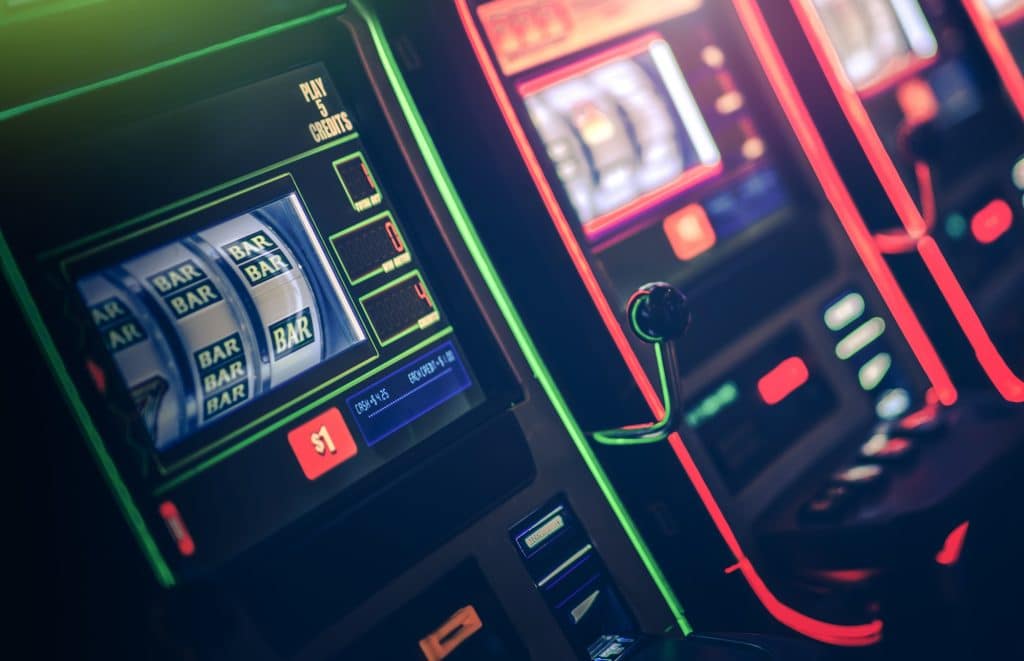 Gambling Slot Machine in the Casino