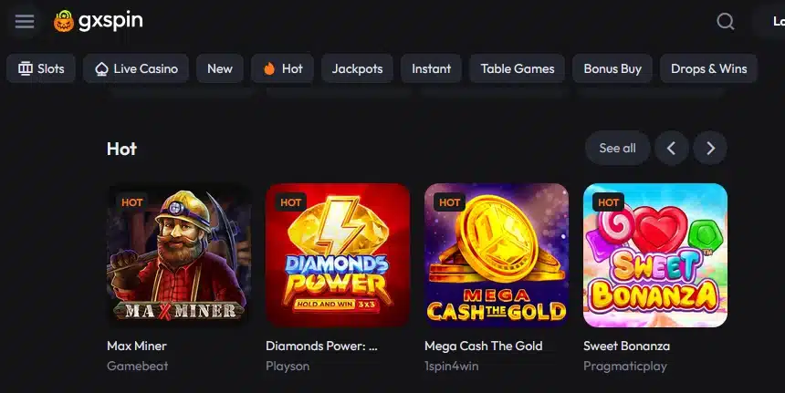 Gxspin | dutchgamblers Gxspin afbeelding - gxspin