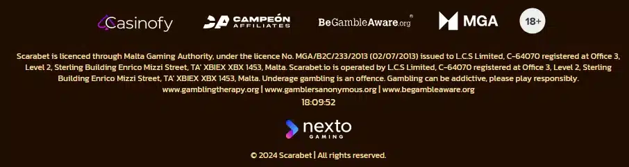 Scarabet Casino afbeelding 3