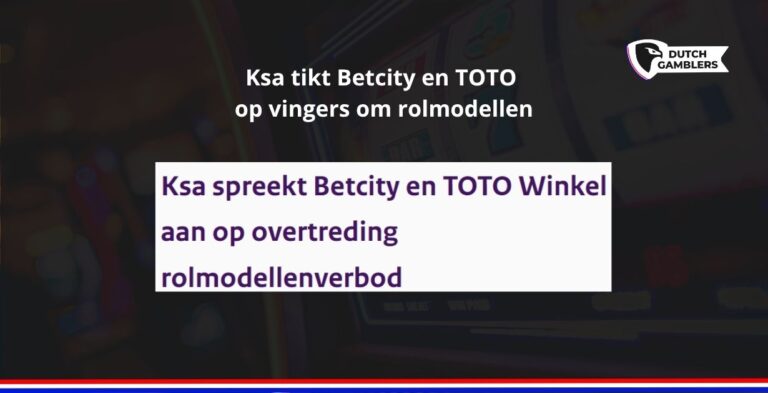 Ksa spreekt Betcity en TOTO aan op rolmodellenverbod
